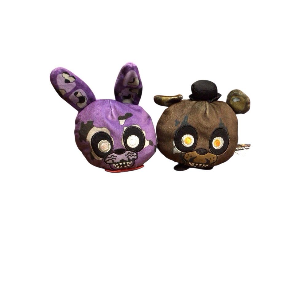 Funko Five Nights At Freddy's FREDDY BONNIE Reversible Head Plush Toy Lot Of 2